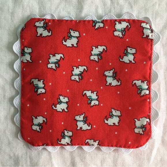 ✨Handmade Vintage-style Scottie Dog Coasters, set of 2✨ - Picture 8 of 13